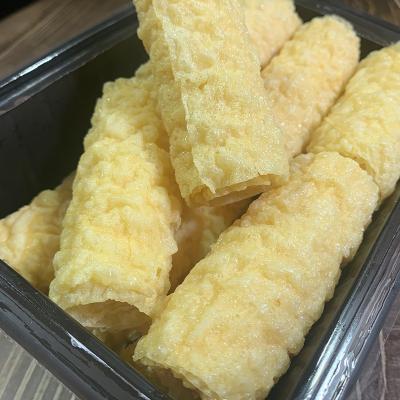 China FROZEN Factory Wholesale Fired bean curd Dried Bean Bell Roll Hot Pot Food Products Fried Beancurd Rolls Stuffed with Minced Tenderloi for sale