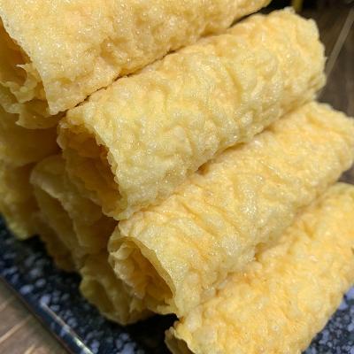 China FROZEN Factory Fired bean curd Dried Soybean Bell Roll Fried Beancurd Rolls Stuffed with Minced Tenderloi for sale