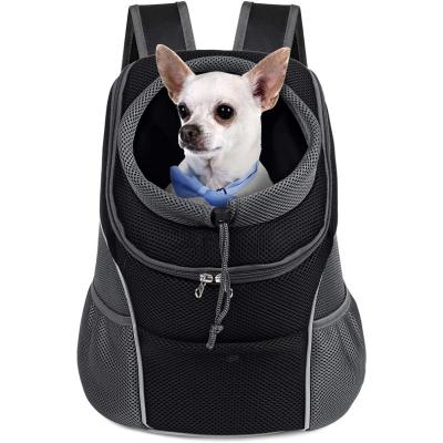 China Durable Breathable Mesh Travel Bag Holder Hiking Pet Carrier Dog Backpack for sale