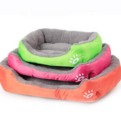 China Breathable Dog Bed For Medium Dogs Warming Washable Rectangle Pet Bed With Waterproof Bottom For Large Dogs for sale