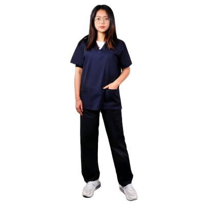 China Knit Slaps Custom Medical Women Nursing Uniform Scrub Hospital Nursing Uniforms for sale