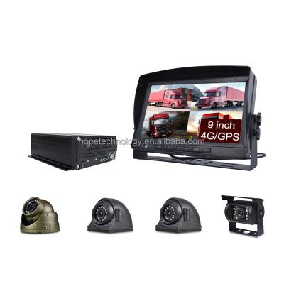 China 4G Live Straming Live Streaming DVR 4CH Full HD 1080P HDD GPS 4G Mobile DVR in Vehicle Video Surveillance System for sale