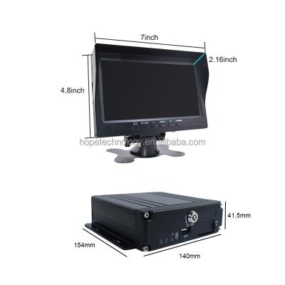 China MOBILE APP Truck Security Monitoring System 8-36V 1080P 4 Channel DVR Truck for sale