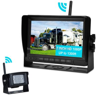 China APPARATUS wireless vehicles camera truck bus for forklift with 7 inch dvr monitor 2.4G full digital hd 1080p heavy duty for sale