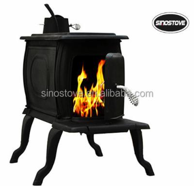 China Cast Iron Wood Cast Iron Burning Stove Indoor / Outdoor Fireplace for sale