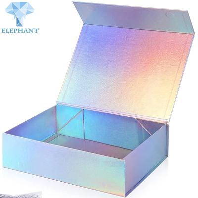 China Recyclable Custom Wholesale Gift Packaging Box Apparel Folding Magnetic Cardboard Box for sale