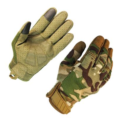 China Breathable Army Military Combat Hunting Tactical Hard Knuckle Full Finger Shooting Gloves for sale