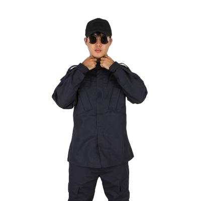 China Anti-Static Combat Uniform / ACU Navy Security Guard Uniform / Military Uniforms Dark Blue for sale