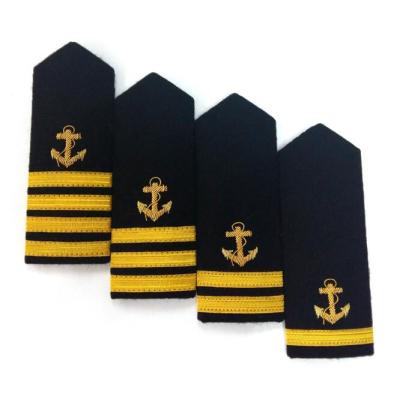 China PVC Shoulder Panel Us Marine Navy Blue Epaulette Military Uniform Shoulder Panel for sale