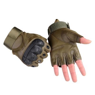 China Outdoor Men Police Army Equipment Breathable Military Custom Half Finger Gloves Tactical Fingerless Gloves for sale