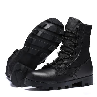 China Classic Black Tactical Army Military Activity Kick Genuine Leather Working Boots For Men for sale