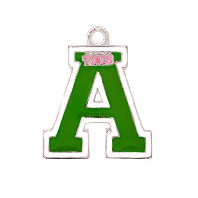 China Eco-Friendly Society Club Member Club Member Life Pink Green Jewelry Customize Capital Letter A Shape Years Founded 1908 Charm Pendants for sale