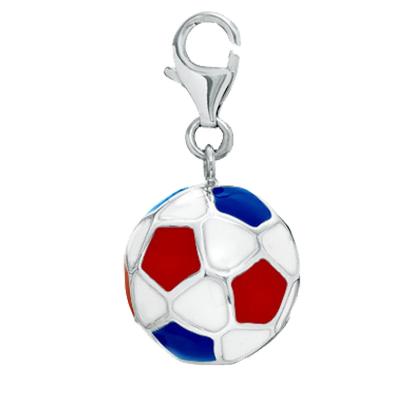 China Eco-Friendly Customize Design Metal Inlaid Enamel Gym Sports Soccer Ball Charm GYM Pendants DIY Jewelry Making for sale