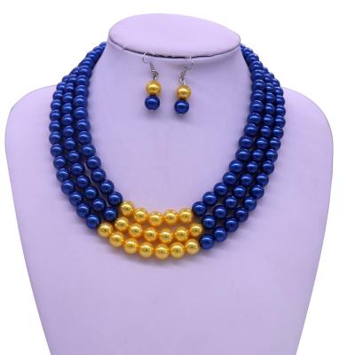 China New Design Organization SGRHO Sorority Sign Group Eco-Friendly Greek Multilayer Sigma Bead Necklaces Rho Gamma Jewelry for sale