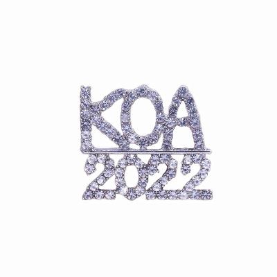 China Women's Alpha KOA 2022 Eco-Friendly Lady Service Brooches Years Lapel Personalized Custom Pin Greek Letters for sale