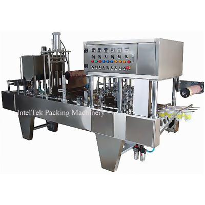 China Multifunctional automatic coffee nespresso capsule cup filling and sealing machine for sale