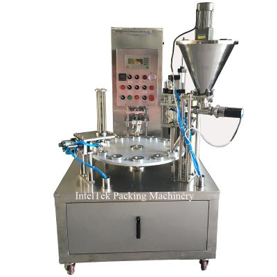 China High Speed ​​Rotary Type Food Price for K-cup or Nespresso Coffee Powder Filling Sealing Machine for sale