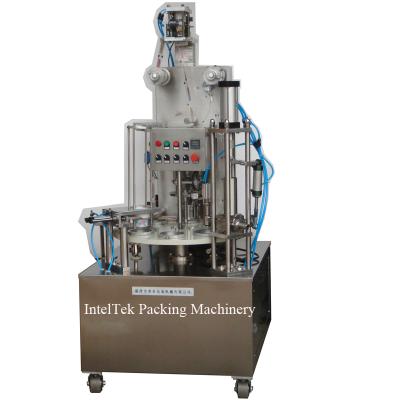 China Rotary Type Bread Food Wine Packing Christian Communion Cup Filling Sealing Machine for sale