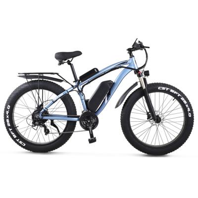 China Aluminum alloy ready to board 48V 1000w 15Ah cheap rear hydraulic disc brake 26 inch fat tire electric bicycle e-bike for sale