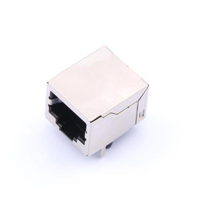 China Brass Or Bronze Single Port Ethernet Connector 1x1 8P8C RJ45 Network Interface Network KH-RJ45-58-8P8C for sale