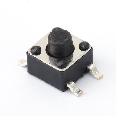 China Light Touch Switch Contact Pole 50mA12V Current Single Throw Vertical Sticker 6mm*6mm*5mm Mechanical Life 80000 KH-6X6X5H-STM for sale