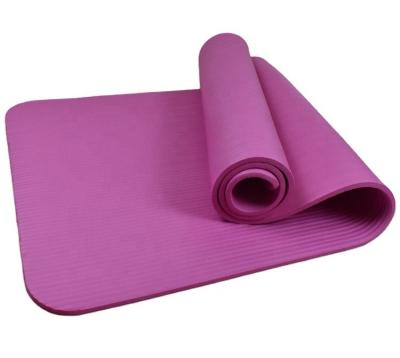 China Custom Wholesale NBR Fitness Pilates Private Label NBR Logo Anti-Slip Luxury Yoga Mat for sale