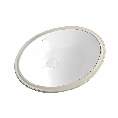 China Modern Hotel Villa Modern simple white oval hand washing ceramic ceramic bottom bathroom sink wash basin for sale