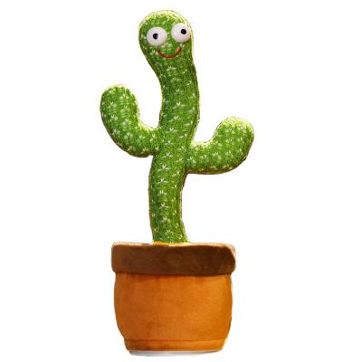 China Yes Factory Hot Selling Electric Blue Tooth Swing 60 Songs Dancing Cactus Plush Toys for sale