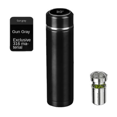 China New Stainless Steel Large Capacity Flasks Business Stainless Steel Vacuum Thermos Suction Smart Therapy Cups for sale