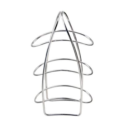 China Durable Eco-Friendly Stackable Home Wine Rack Stainless Steel Utensil 3 Tier Tabletop Wine Display Racks For Kitchen for sale