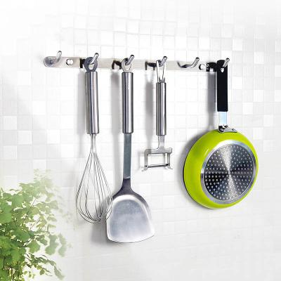 China Eco - Friendly Wall Mounted Kitchen Bathroom Metal Row Hooks For Hanger for sale