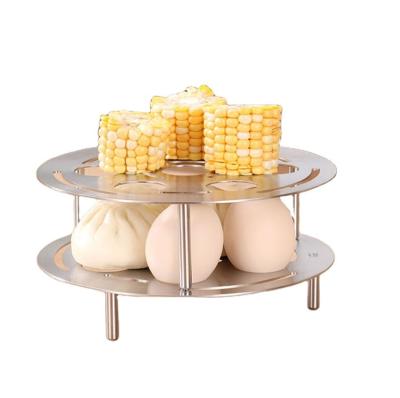 China Viable Kitchen Accessories Cookware Wire Steaming Rack Stainless Steel Egg Rack Steamer Rack For Cooking Pots for sale