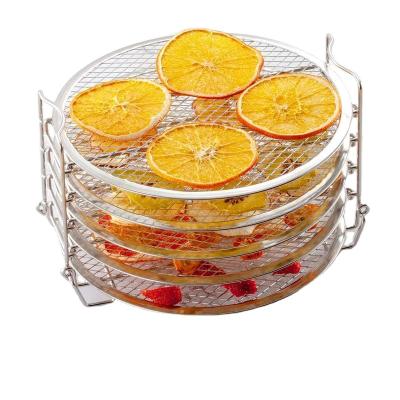 China Easily Cleaned Stackable Dehydrator Rack 5 Tier BBQ Food Drying Rack For Air Fryer Pressure Cooker Kichen Accessories for sale