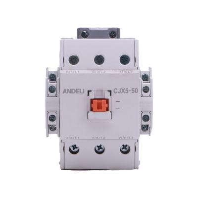 China ANDELI CJX5-50 AC Magnetic Contactor 50A 380V/220V Electrical Contactor CJX5-50 for sale