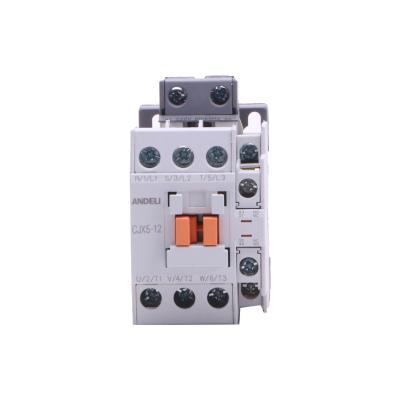 China ANDELI CJX5-12 Electrical AC Contactor 12A 380V/220V Contactor CJX5-12 for sale