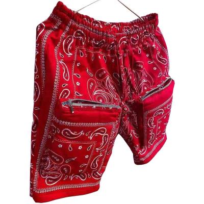 China new Anti-wrinkle Summer 3D Personalized Pattern Sreet Chic Pocket Shorts High Street Mens Shorts for sale