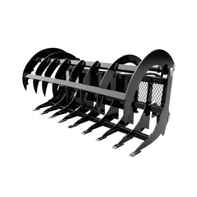 China Garment Shops Wheel Loader Attachment Grapple Bucket Grapple Fork For Sale for sale