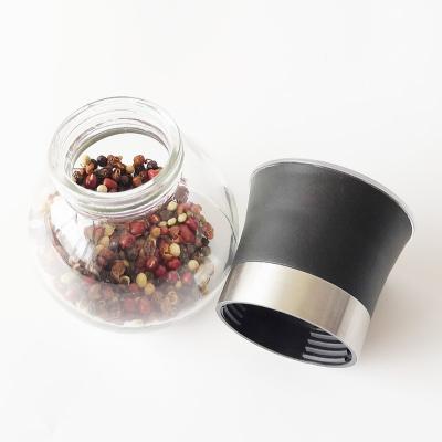 China Sustainable Glass Bottle Mill Type Hand Operate Pepper Grinder Salt Mill for sale