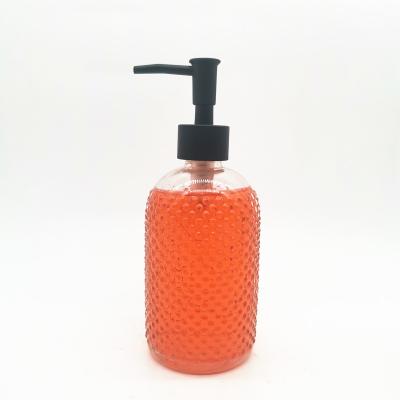 China Best Personal Care Glass Bottle Skin Care Pump Bottles Cosmetic Glass Shampoo Bottle for sale