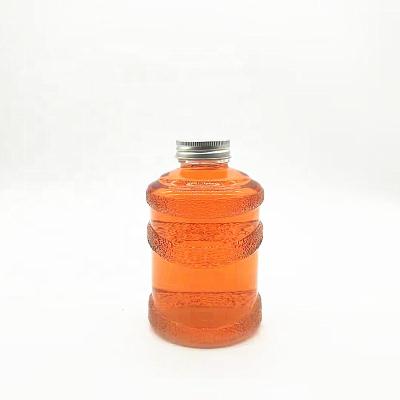 China Fancy Beverage 330ml 500ml Cylinder Cold Drink Bottle Factory Outlet Texture Coffee Bottle for sale