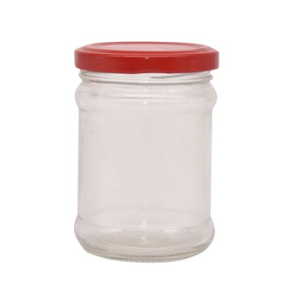 China Wholesale High Quality Cylindrical Beverage Glass Honey Jar With Lid For Food Storage for sale