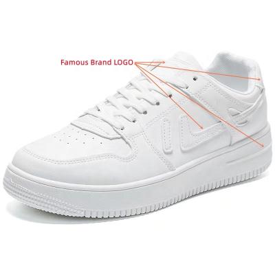 China Famous Brand LOGO Leather Men Women Breathable Warm Fashion Comfort Skateboarding Shoes Big Size US13 US14 High Low White Black Sports Sneakers for sale