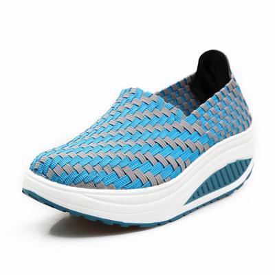 China Breathable New Product High Top Knit Knitted Shoes Woman With Chinese Factory Price for sale