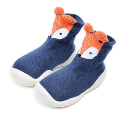 China Buckle Strap Baby Sock Rubber Bottom Shoes for sale