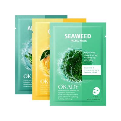 China Moisturizer Plant Extract Face Mask Set Hyaluronic Acid Sheet Hydration Facial Mask For Face Skin Care for sale