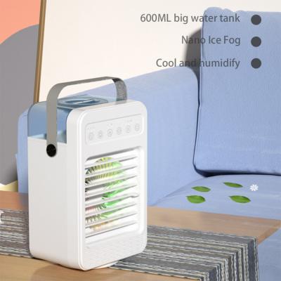 China Protable Hot Selling Portable Mini Air Cooler Fan Personal Air Conditioner Rechargeable Small Air Conditioner for sale