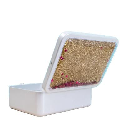 China Well Magnifying Selling Professional Desktop Cosmetic Mirror Removable Make Up Mirror With Led Light for sale