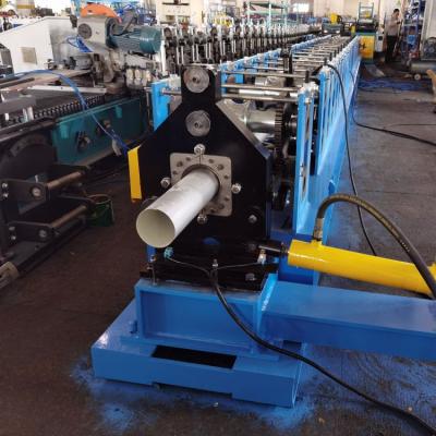 China Building Material Stores Square Formed Pipe Roll Forming Machine 5' ' Rain Gutter Downspouts & Downspouts Roll Forming Machine for sale