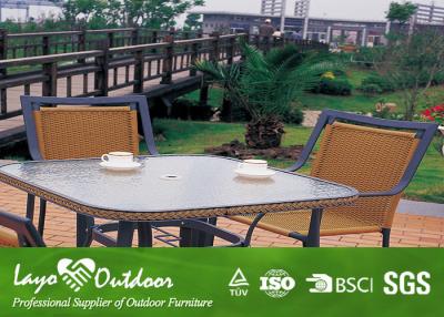 China OEM Multi - Color Aluminum Patio Furniture Dining Sets ISO9001 for sale