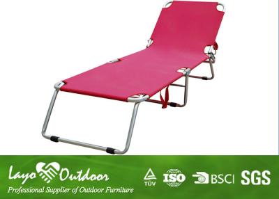 China Anti UV Folding Beach Chair Aluminum Chaise Lounge L188 X W62 X H29 for sale